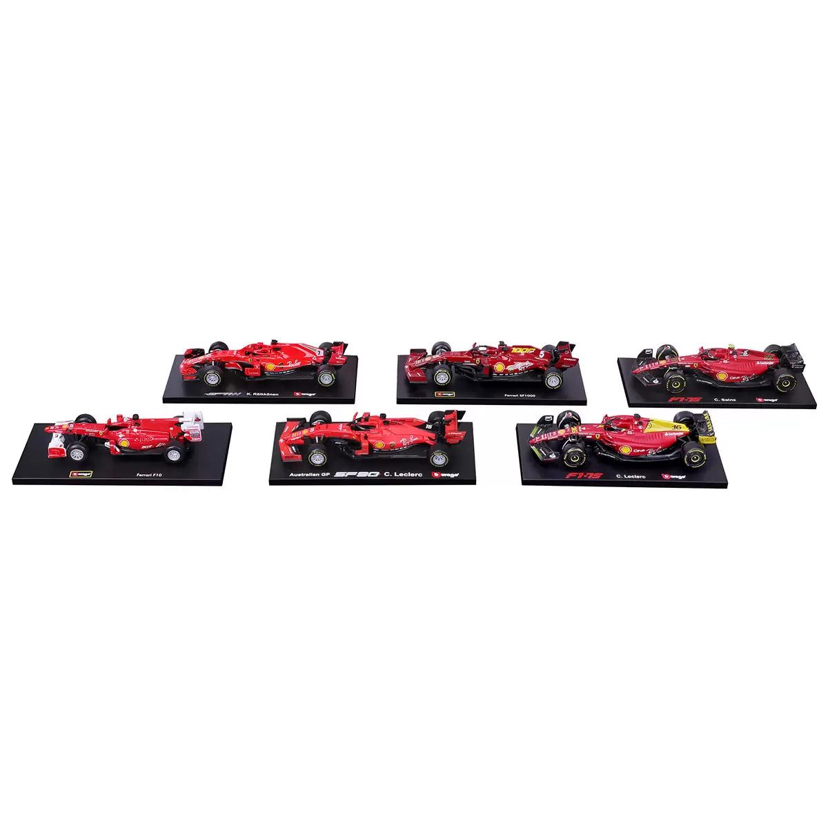 Burago 1: 43 Scale Highly Detailed Formula One Cars 6 Pack (3+ Years)