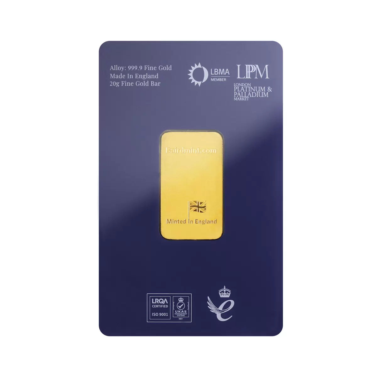 20 Gram Gold Minted Bar