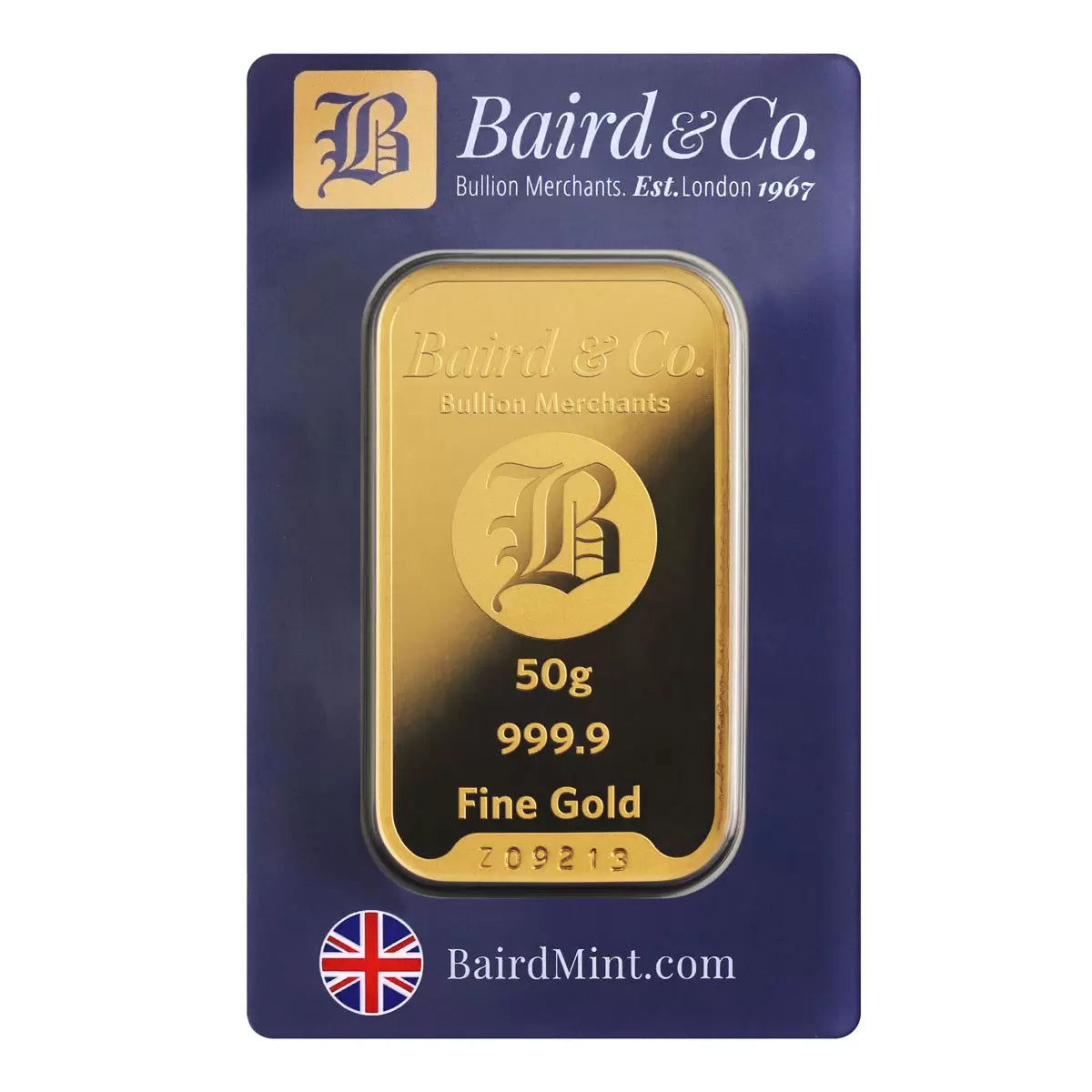 50 Gram Gold Minted Bar