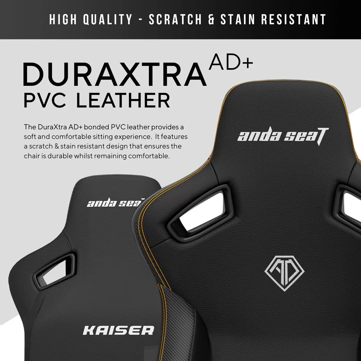 anda seaT Kaiser Series 3 Large Gaming Chair, Black, view 5
