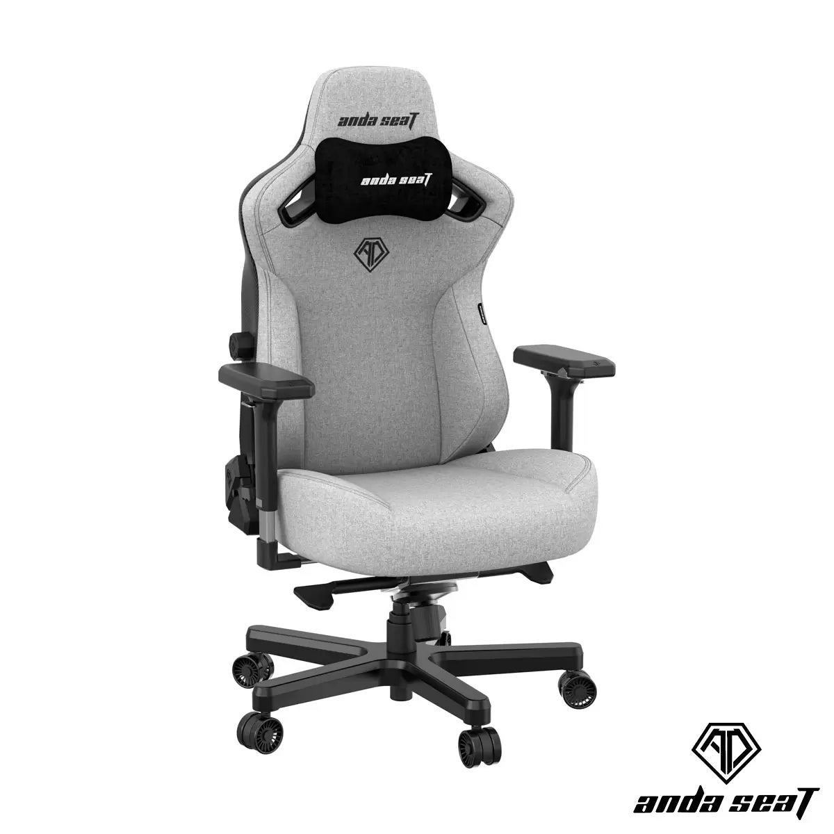 anda seaT Kaiser Series 3 Large Fabric Gaming Chair, Grey, view 2