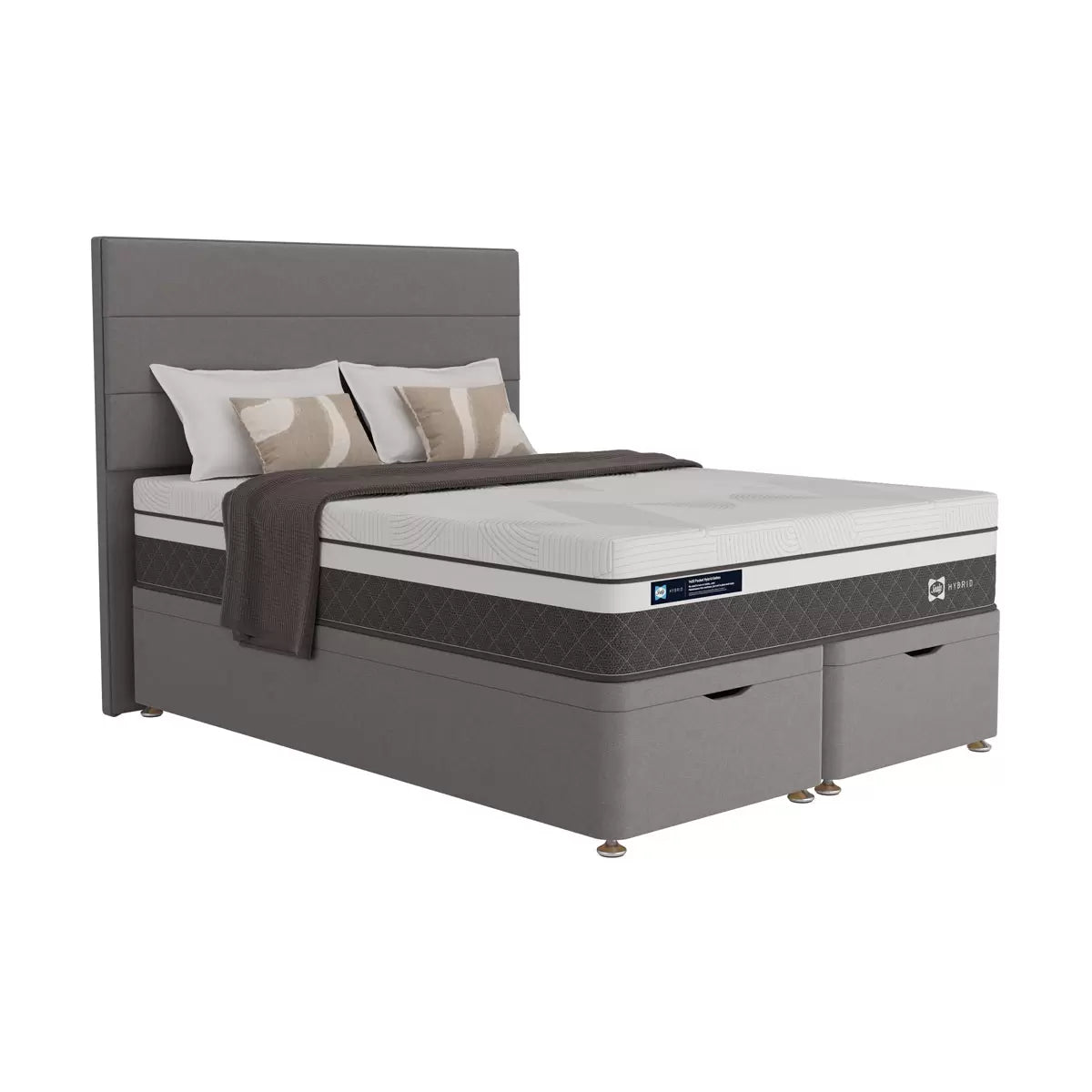 Sealy Full Ottoman Silver Fox Divan Base in 3 Sizes