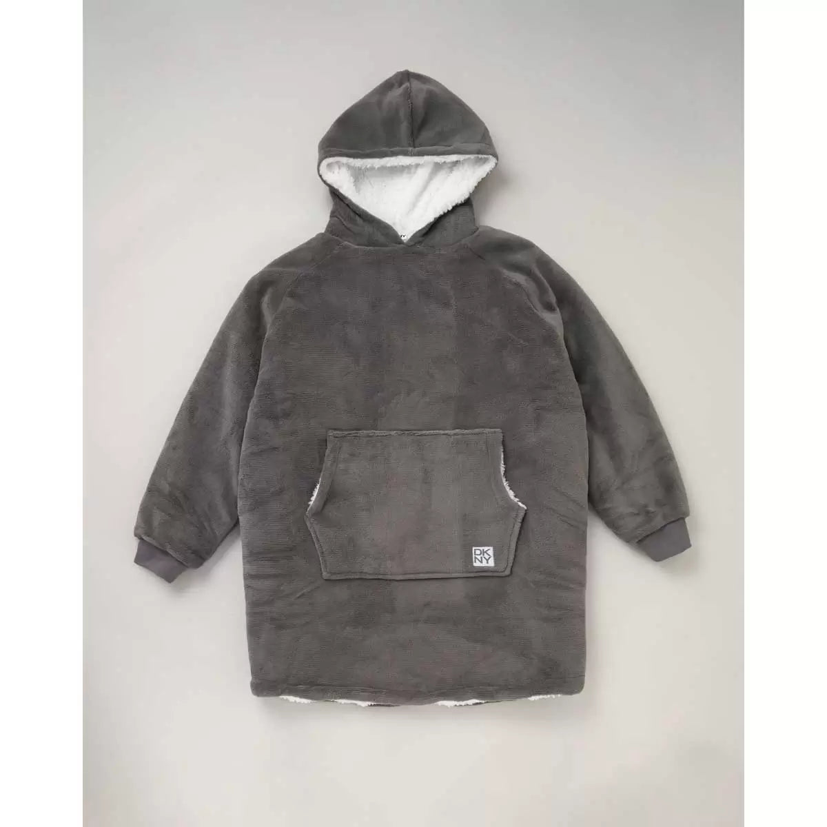 DKNY Kids Oversized Hoodie in Charcoal