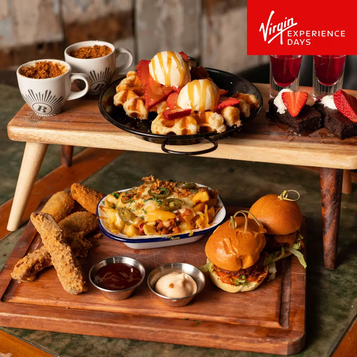 Virgin Experience Days Revolution Bars Afternoon Tea with a Bottle of Prosecco