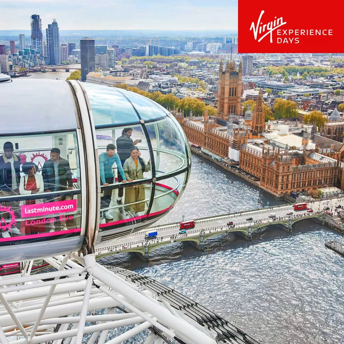 Virgin Experience Days London Eye, Three Course Meal & Cocktails at London