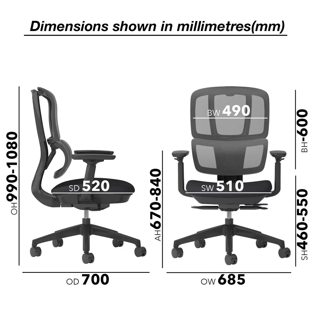 Shelby Mesh Back Operator Chair