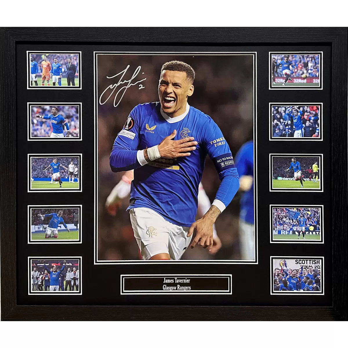 James Tavanier Signed Framed Rangers Football Photograph