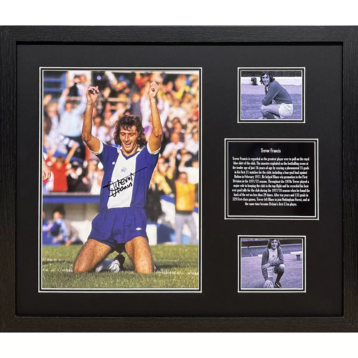Trevor Francis Signed Framed Birmingham City Photograph