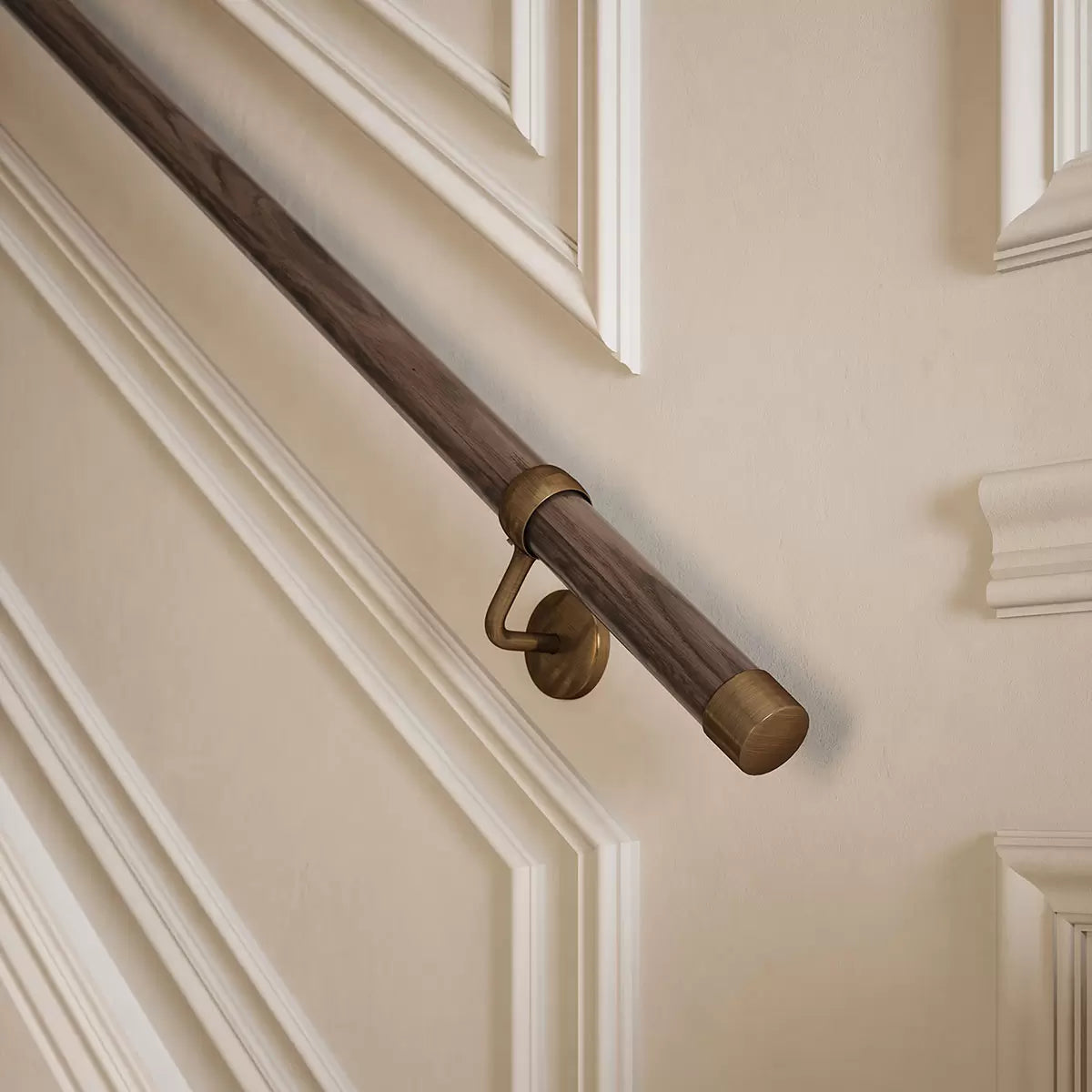 Rothley Ebony Wood Finish 3600mm Hand Rail Kit
