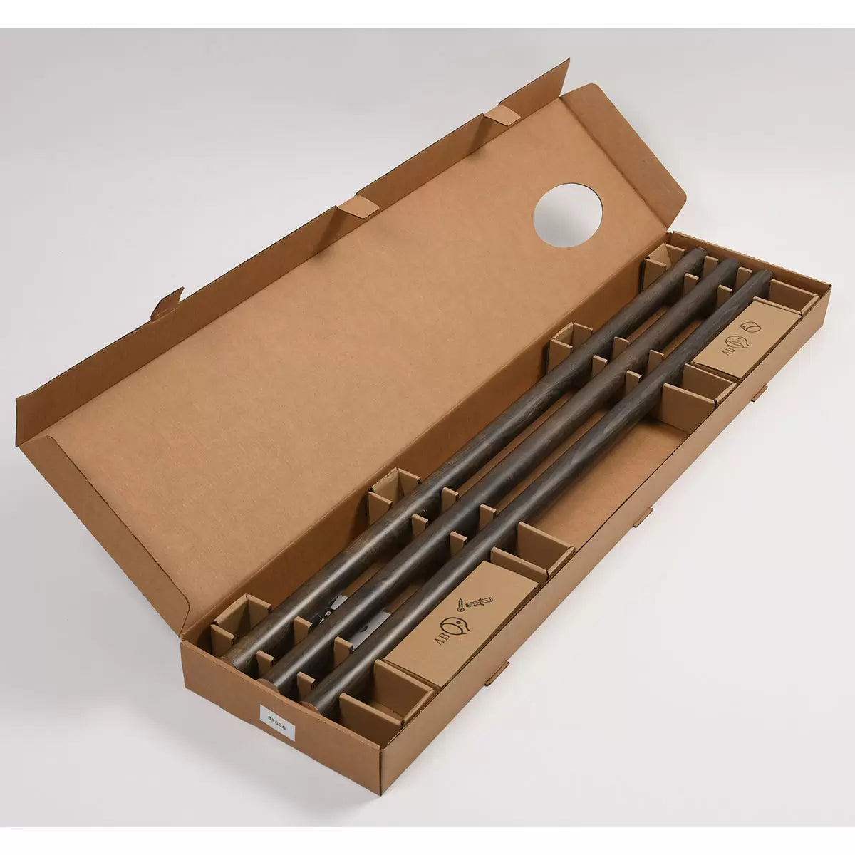 Rothley Ebony Wood Finish 3600mm Hand Rail Kit
