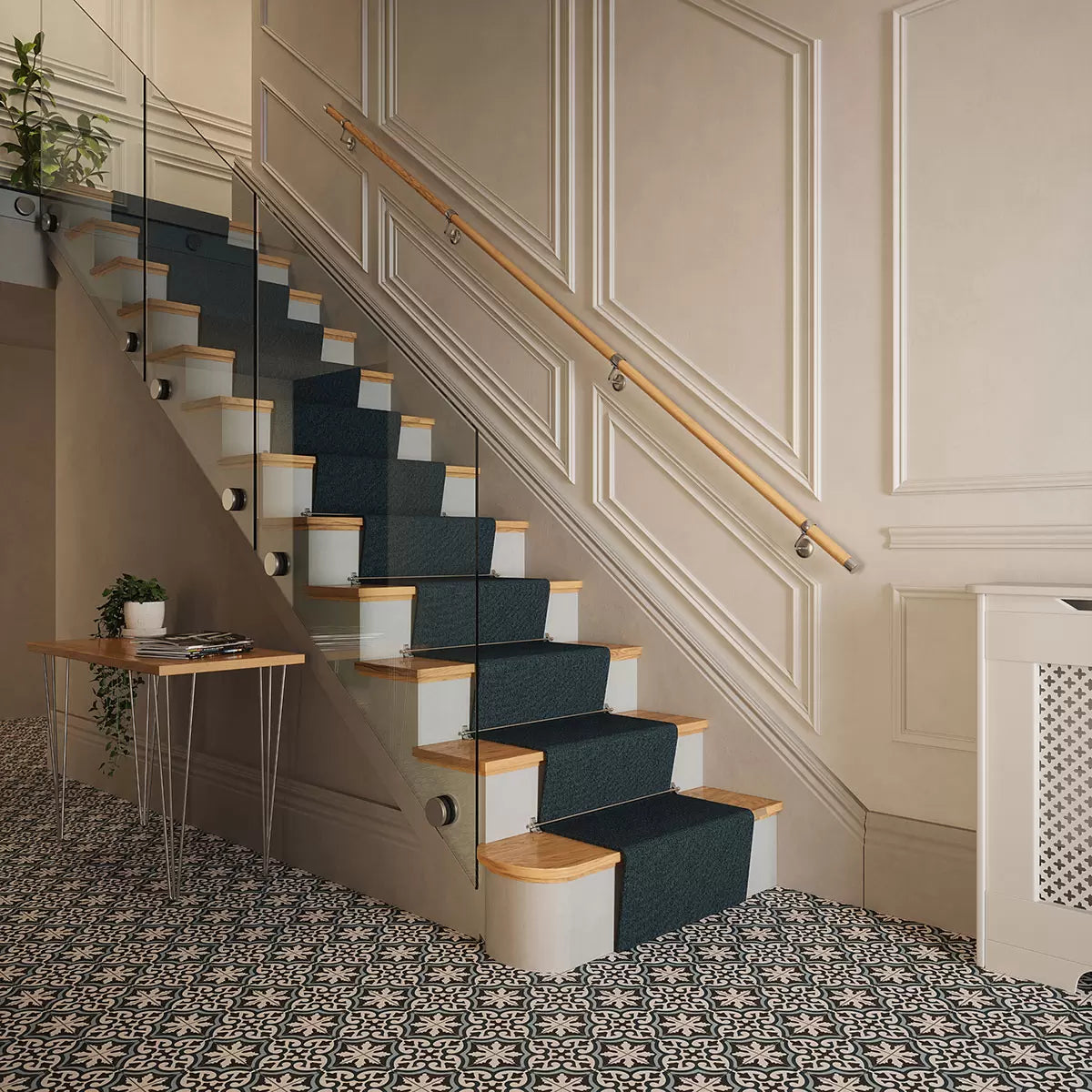 Rothley Oak Wood Finish 3600m Hand Rail Kit