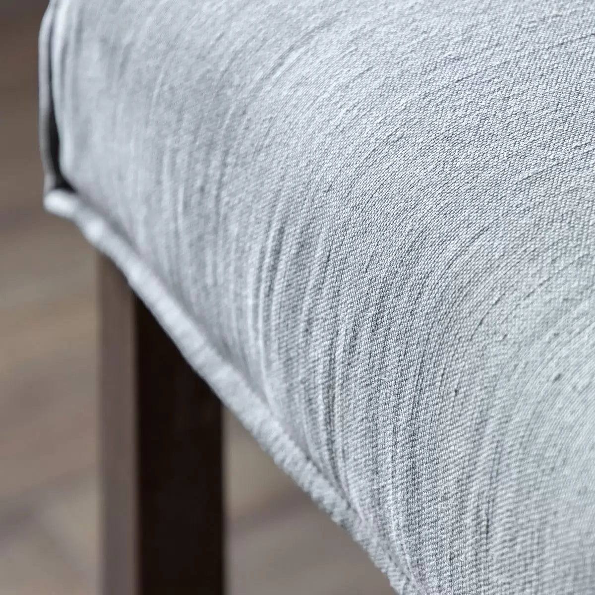 Gallery Tarnby Grey Linen Bar Stool, 2 Pack