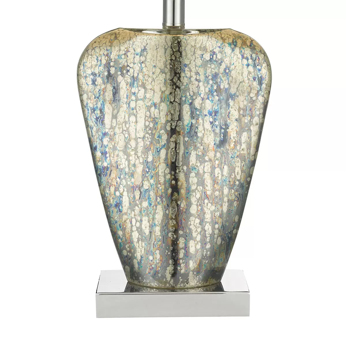 Syracuse Mercury Glass Table Lamp with Cream Shade