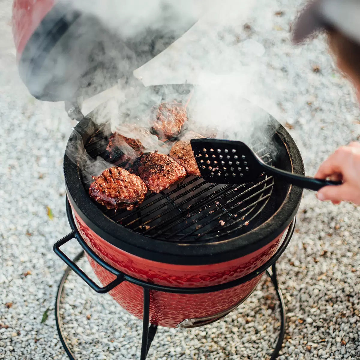 Kamado Joe Junior 13.5" (34cm) Ceramic Charcoal Barbecue Grill + Cover