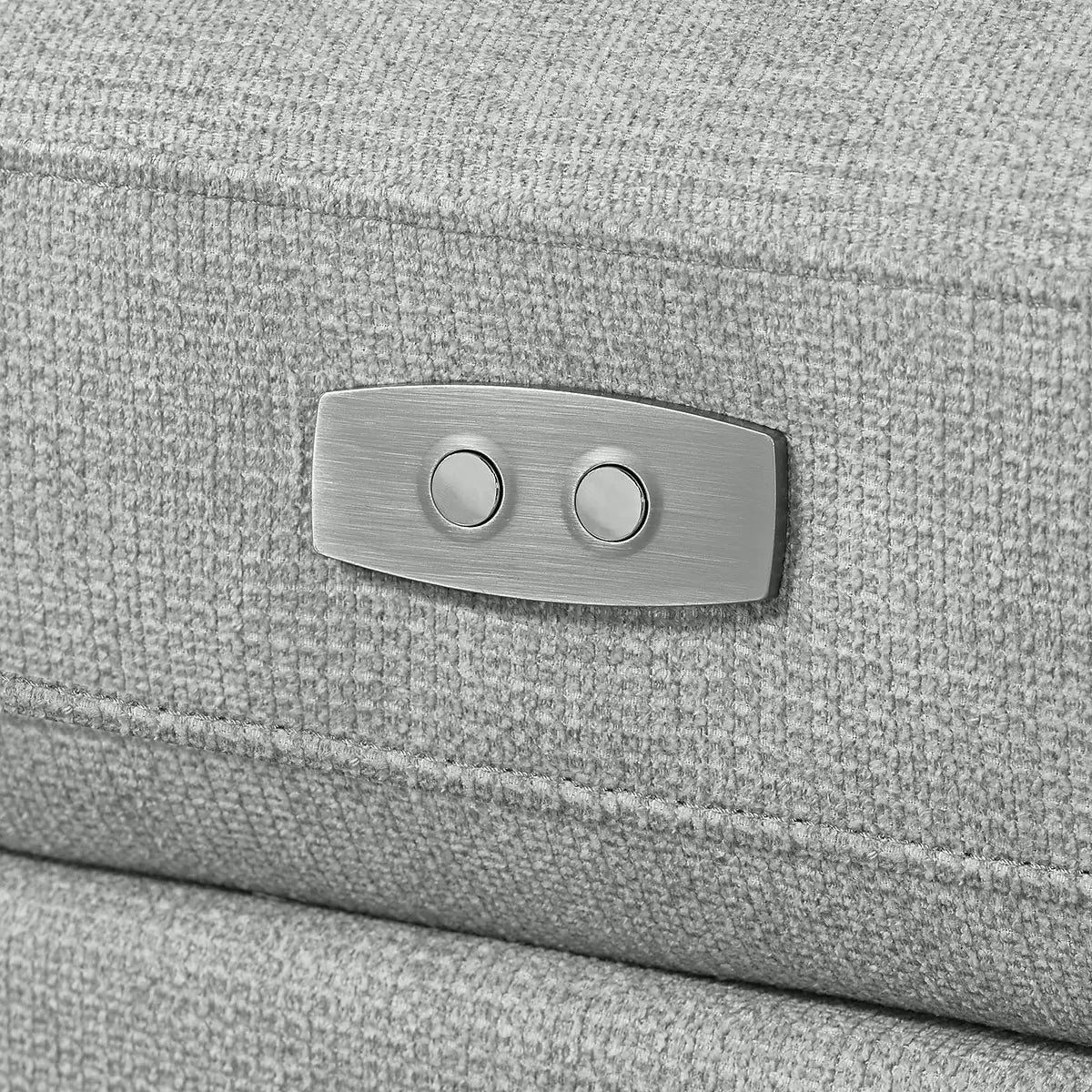 Thomasville Rockford Grey Modular Sofa with Power Footrest