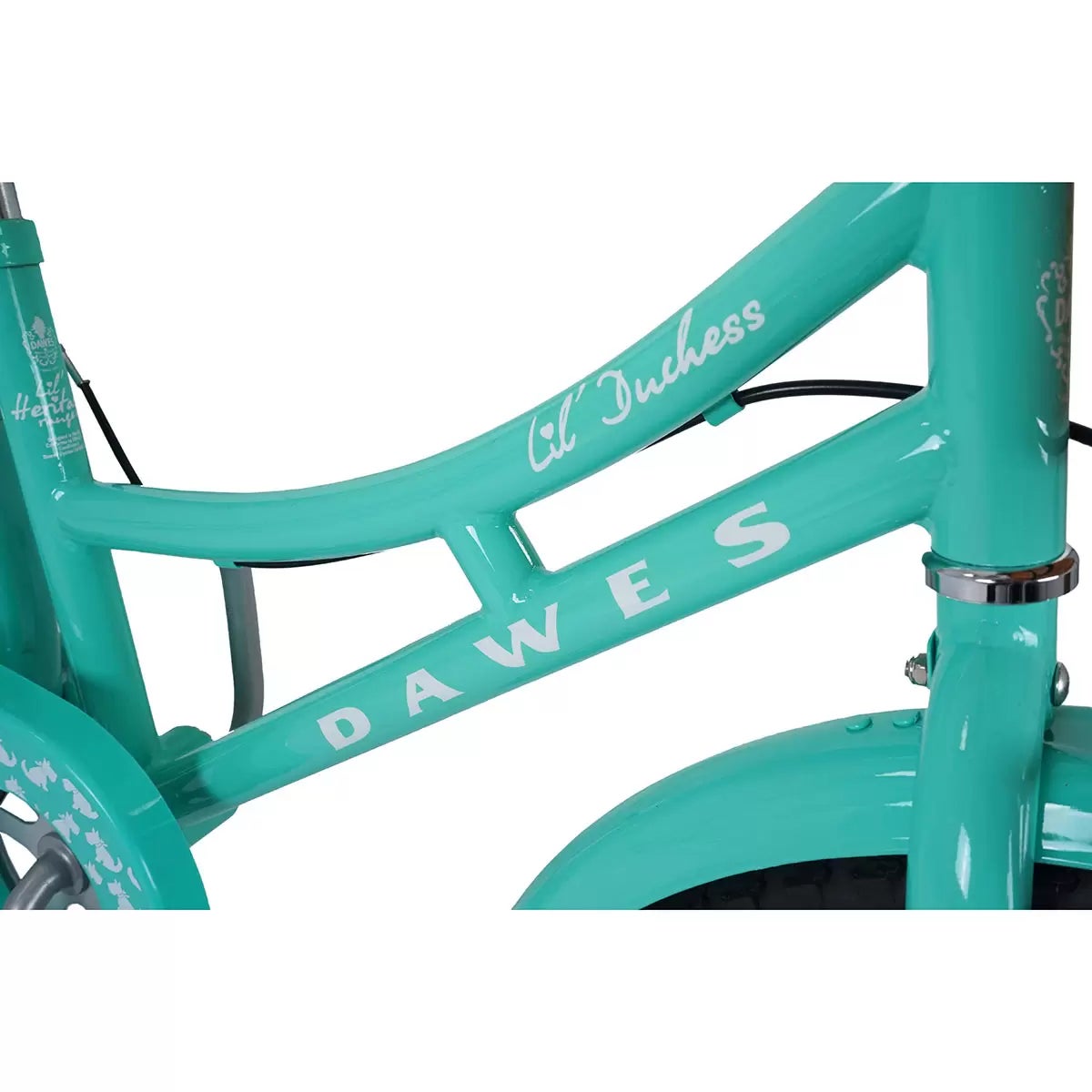 Dawes Lil Duchess Junior Bike 18" Wheel (11" Frame) in Turquoise, view 4