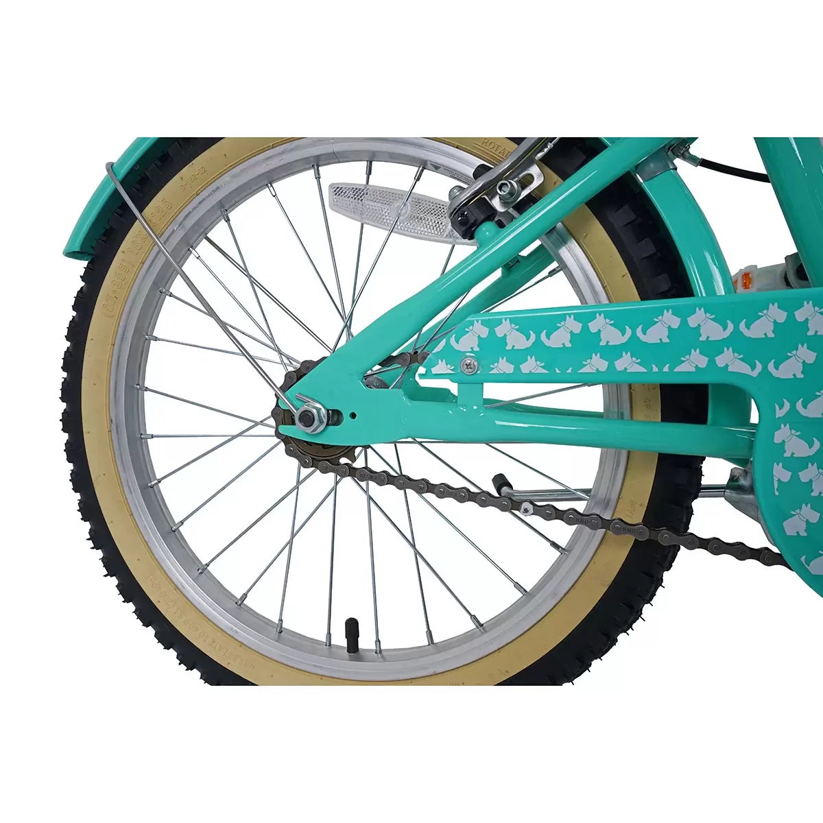 Dawes Lil Duchess Junior Bike 18" Wheel (11" Frame) in Turquoise, view 3