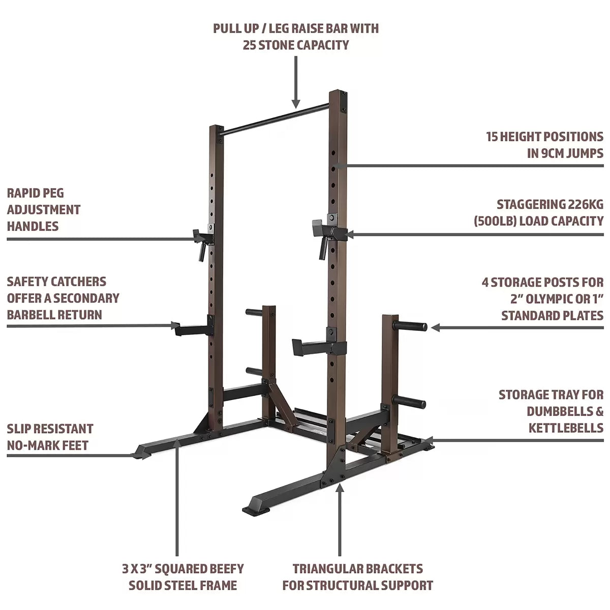 SteelBody STB-98010 Utility Trainer Power Rack