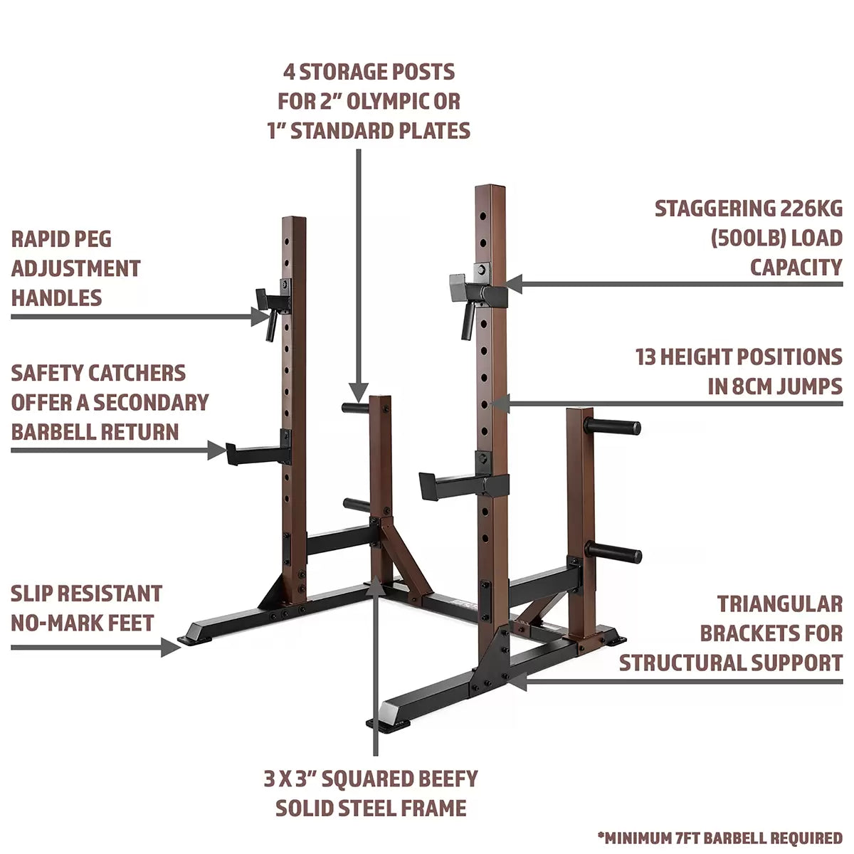 SteelBody STB-70105 Base Trainer Squat Rack