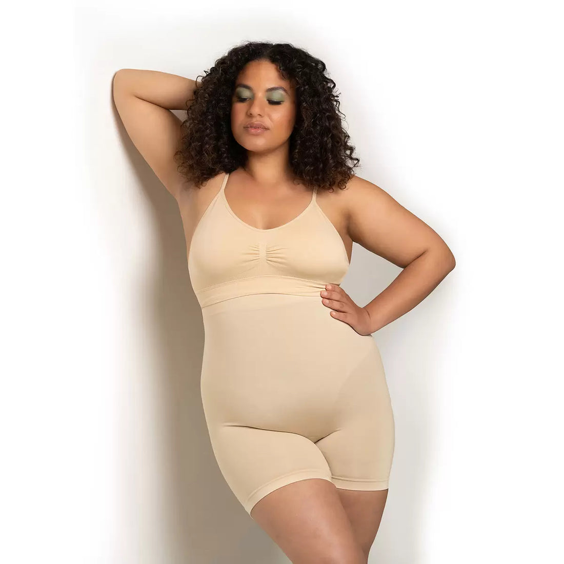 Evenlina Sculpting Shapewear Shorts in Almond