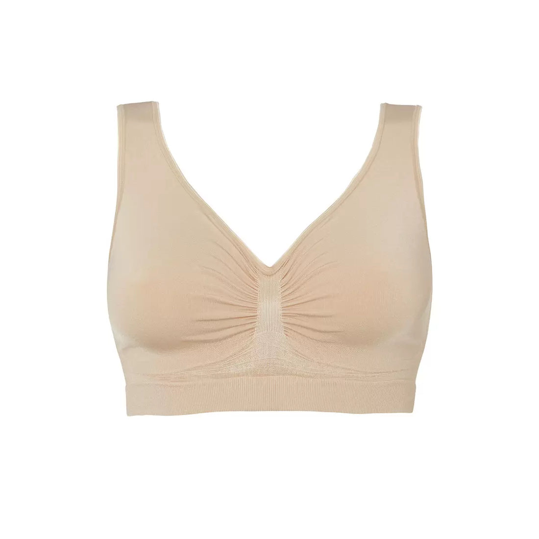 Evenlina Seamless Support Bralette in Almond