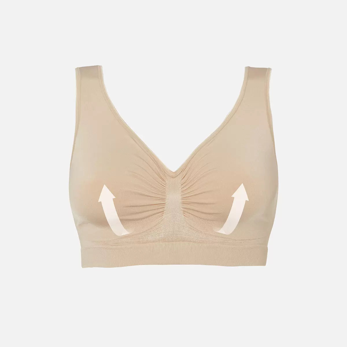 Evenlina Seamless Support Bralette in Almond