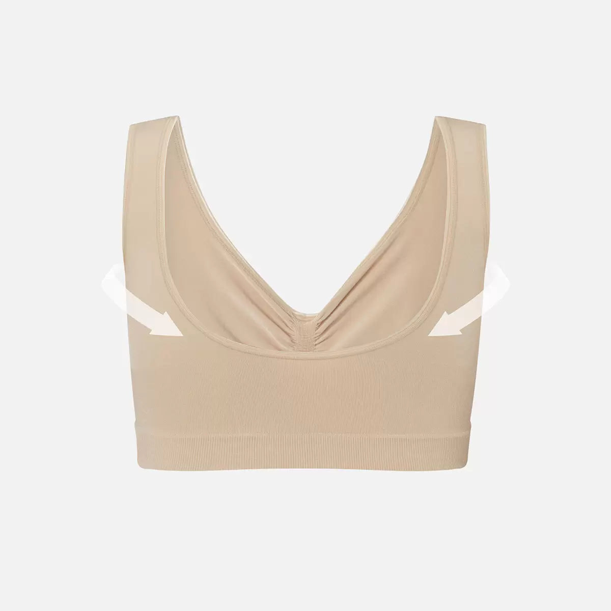 Evenlina Seamless Support Bralette in Almond