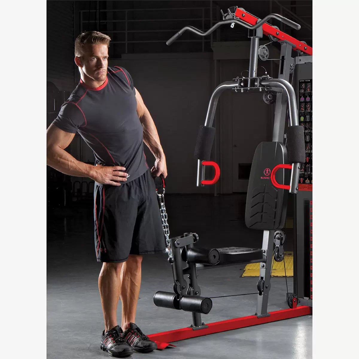 Marcy 90kg (198lbs) Resistance Stack Home Gym System, view 8