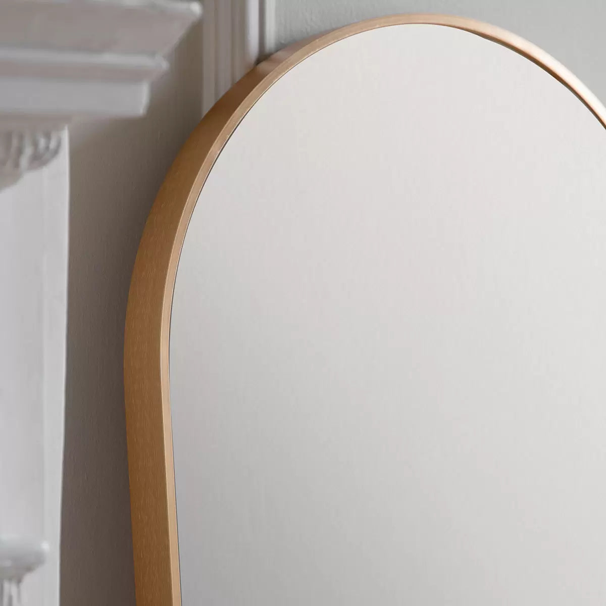 Gallery Yardley Gold Leaner Mirror, 50 x 150 cm