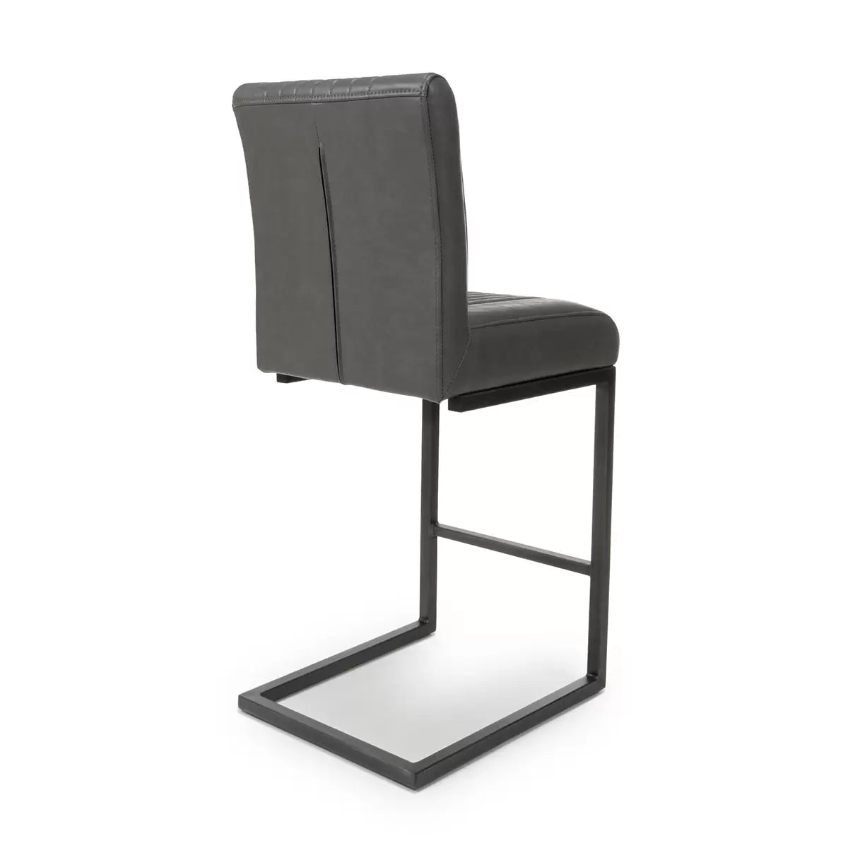 Archer Grey Faux Leather Cantilever Bar Stool, 2 Pack