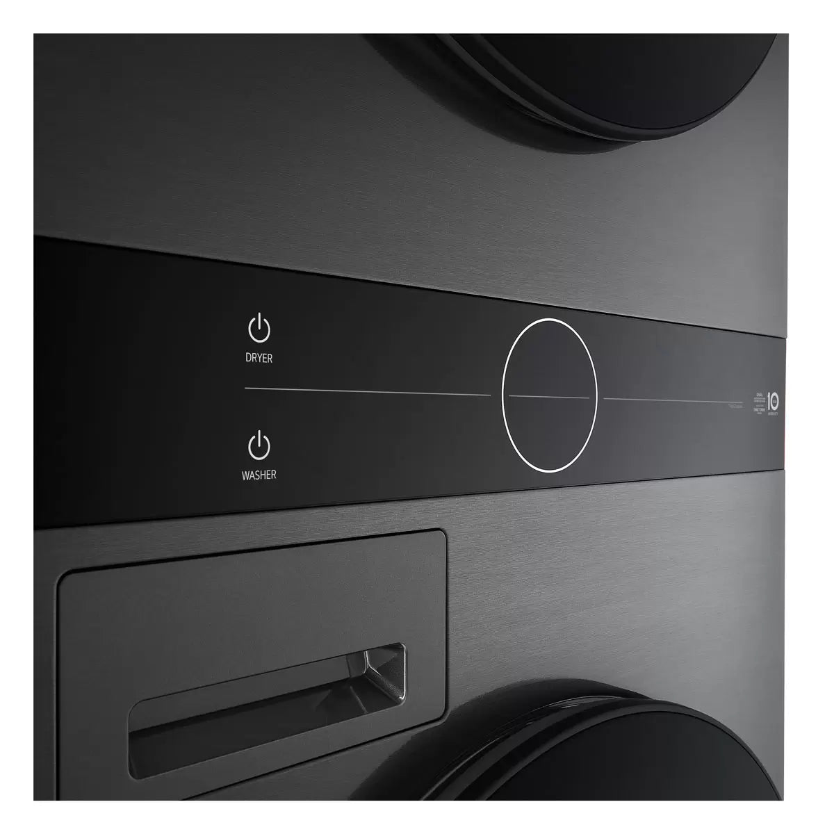 LG WT1210BBTN1, 12kg/10kg, 1400rpm, WashTower Rated in A/A+++ in Black Steel
