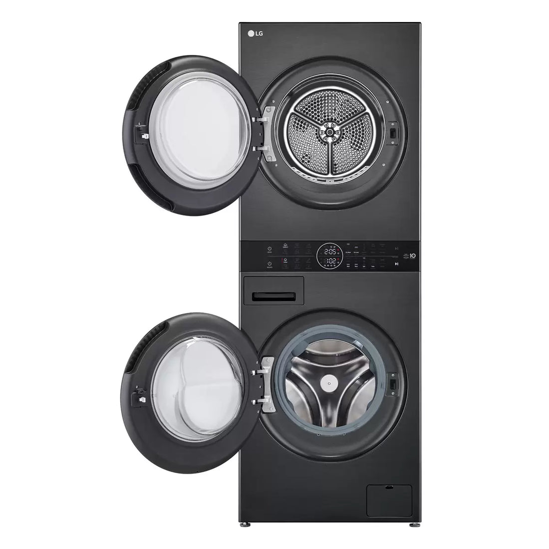 LG WT1210BBTN1, 12kg/10kg, 1400rpm, WashTower Rated in A/A+++ in Black Steel
