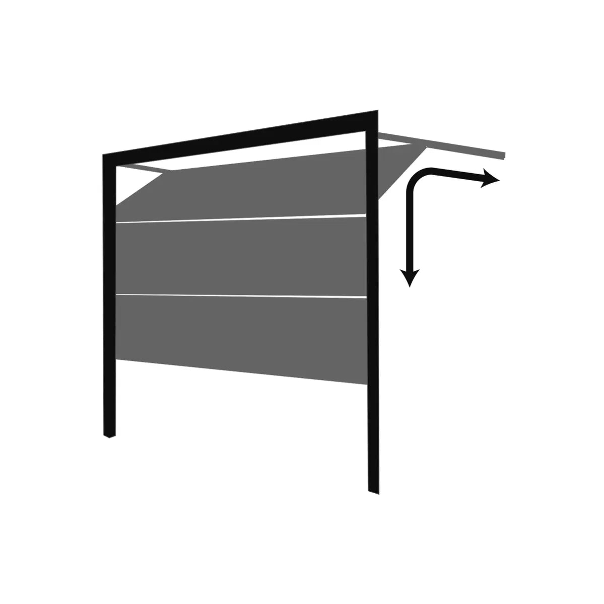 Cardale Rib Sectional ISO20 Door with Installation up to 2.286 metres width in 3