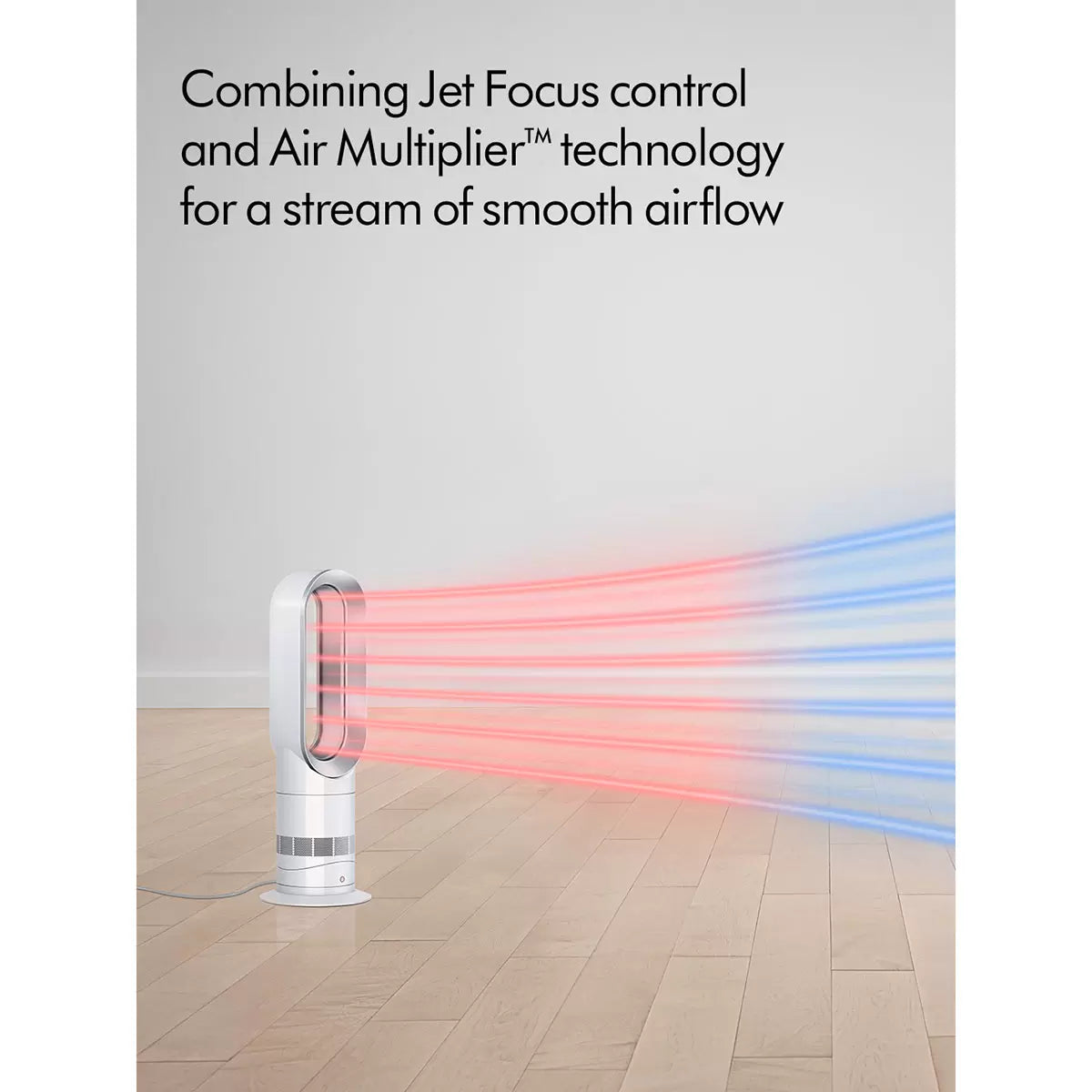 Dyson AM09 Hot and Cool Tower Fan - White/Silver