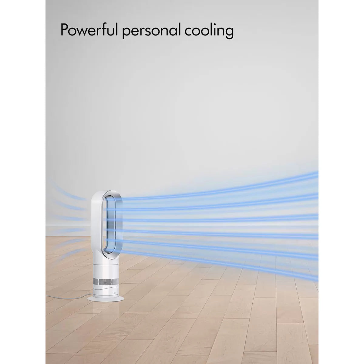 Dyson AM09 Hot and Cool Tower Fan - White/Silver