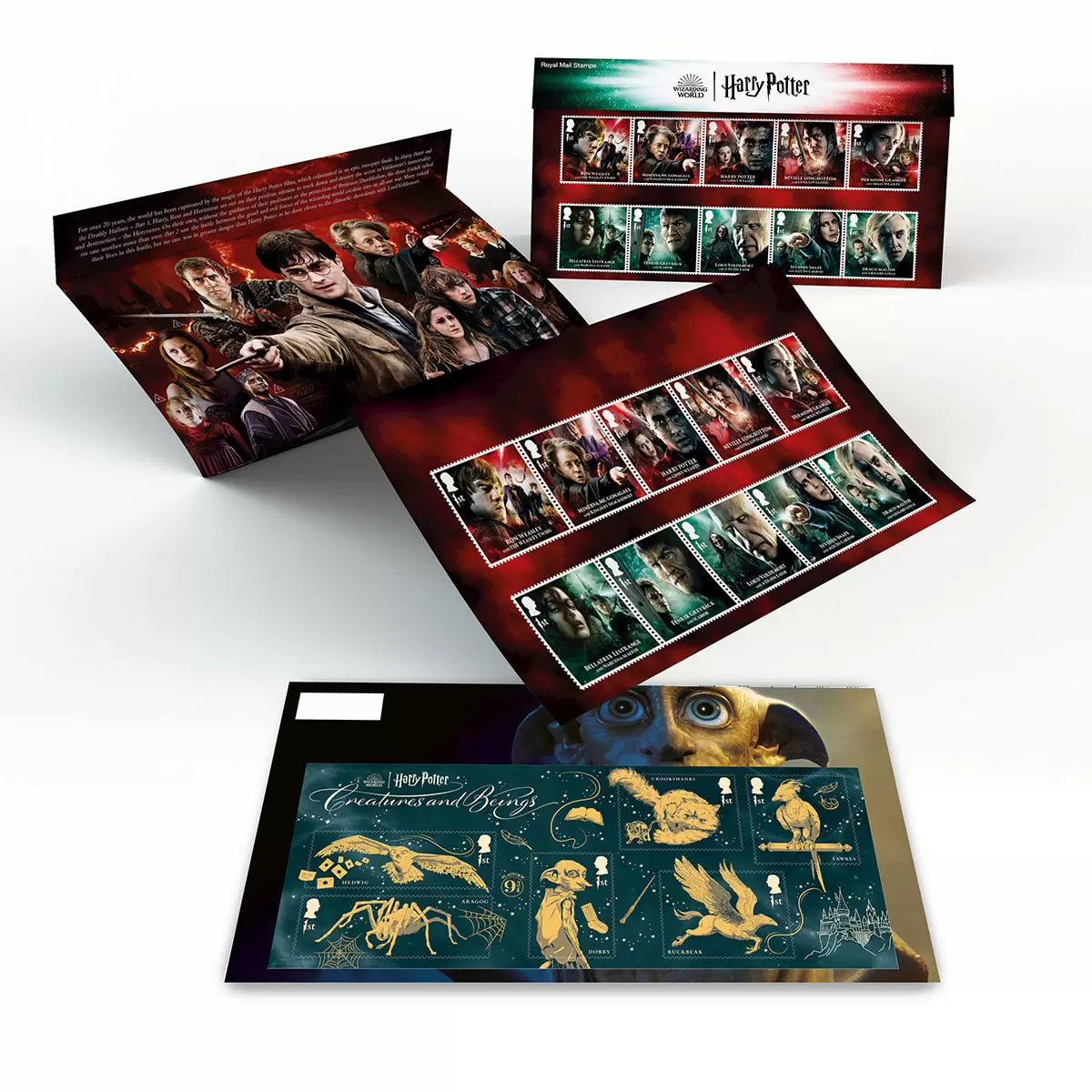 Official Harry Potter Stamps Affixed Presentation Pack by Royal Mail. Harry