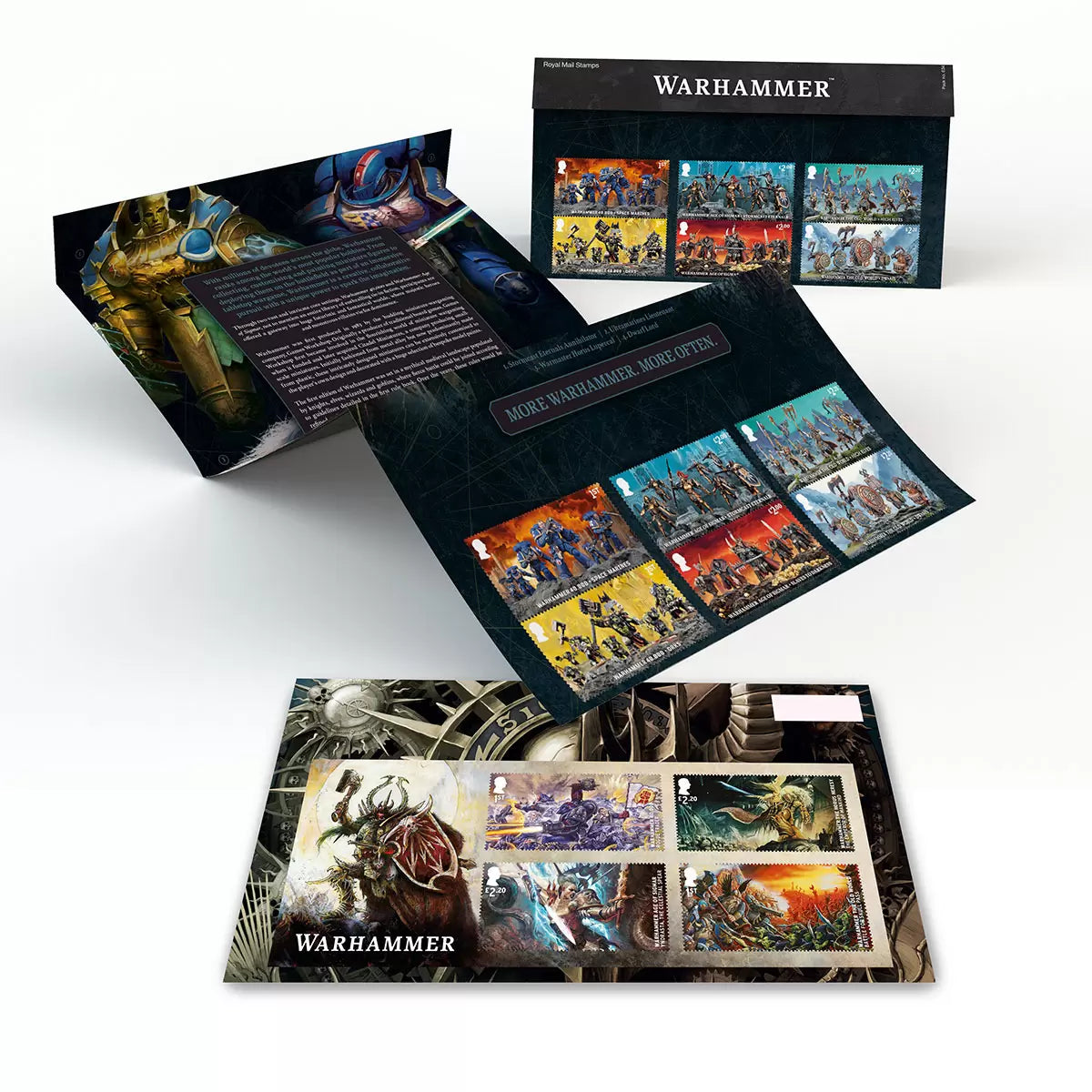 Official Warhammer Stamps Presentation Pack by Royal Mail