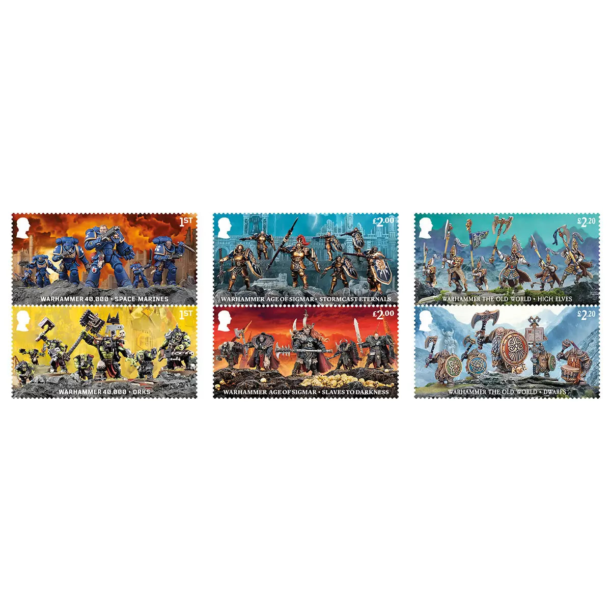Official Limited Edition Warhammer 40, 000 Medal Cover by Royal Mail