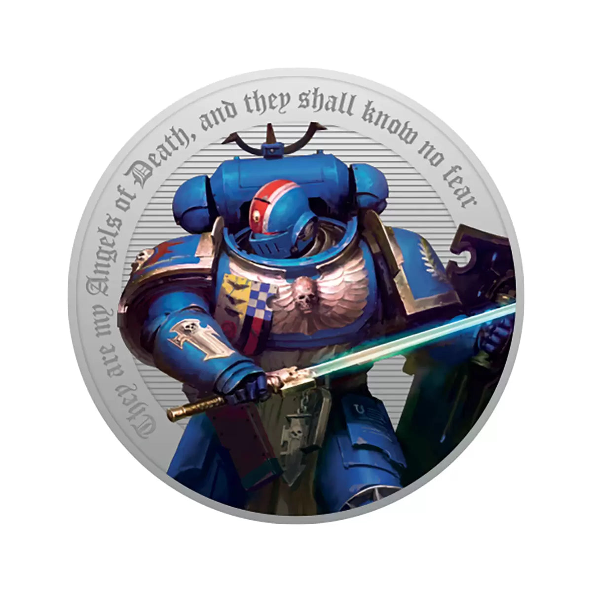 Official Limited Edition Warhammer 40, 000 Medal Cover by Royal Mail