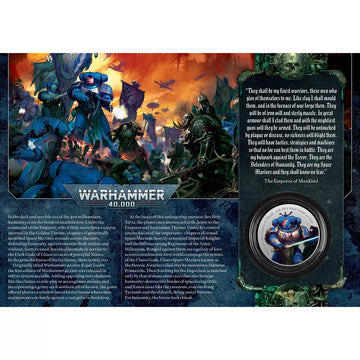 Official Limited Edition Warhammer 40, 000 Medal Cover by Royal Mail