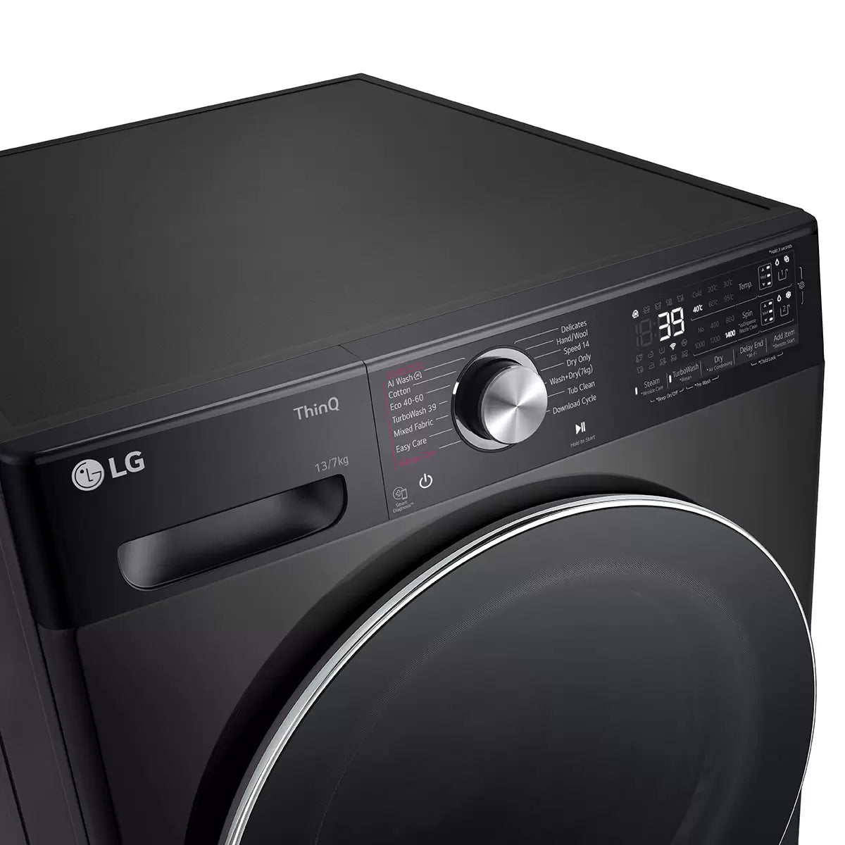 LG FWY937BCTA1 13kg/7kg, Washer Dryer, D Rated in Black