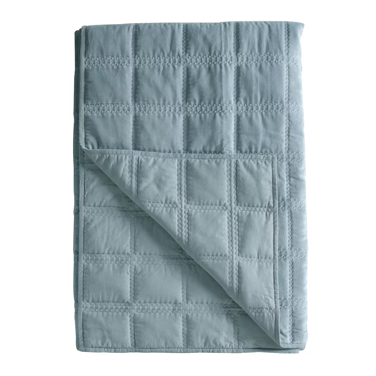 Gallery Quilted Cotton Velvet Bedspread, 260 x 240 cm