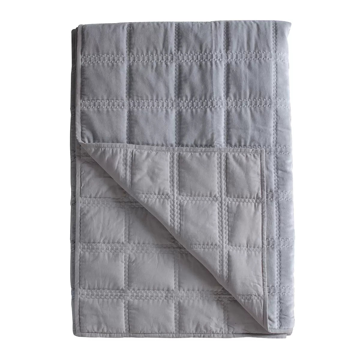 Gallery Quilted Cotton Velvet Bedspread, 260 x 240 cm