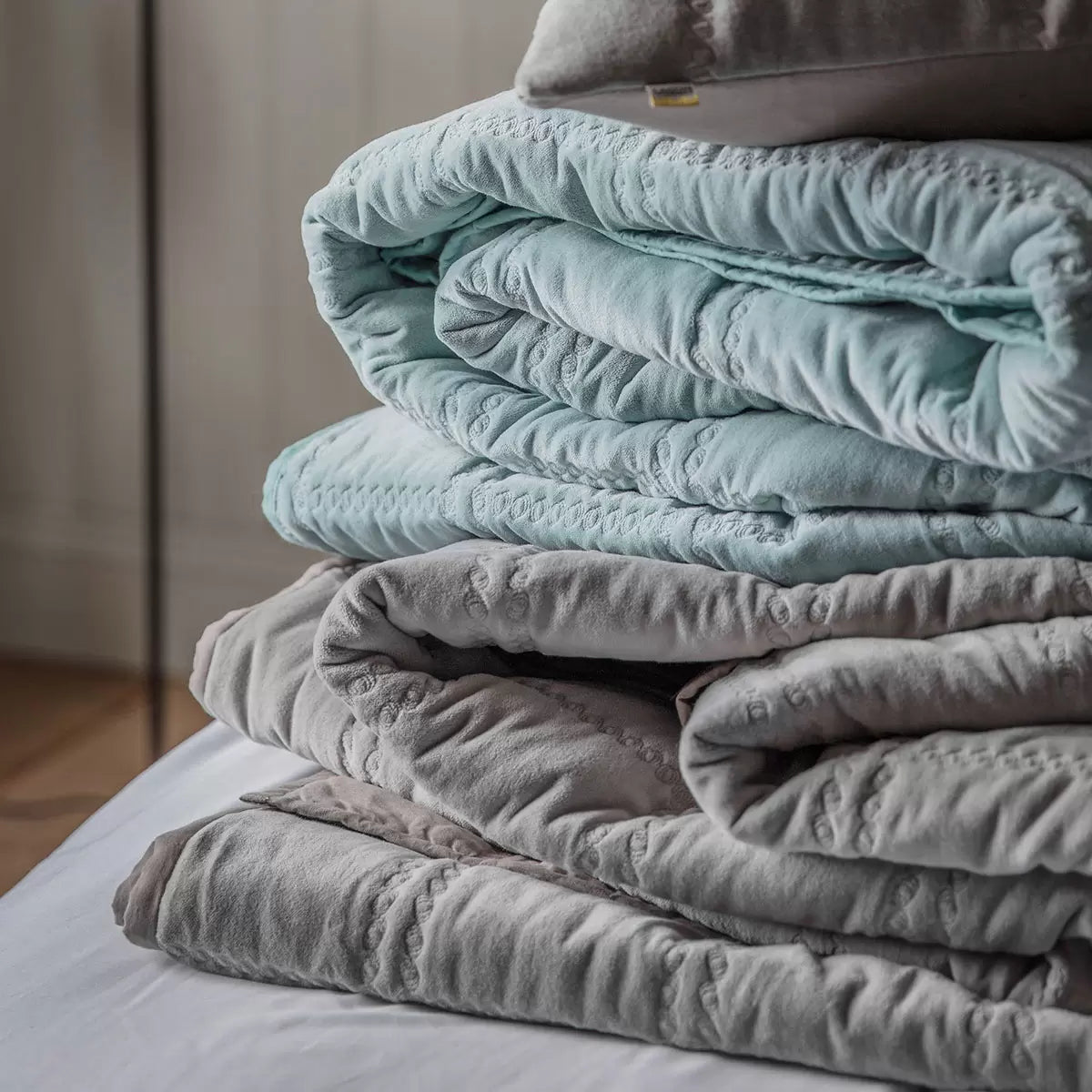 Gallery Quilted Cotton Velvet Bedspread, 260 x 240 cm