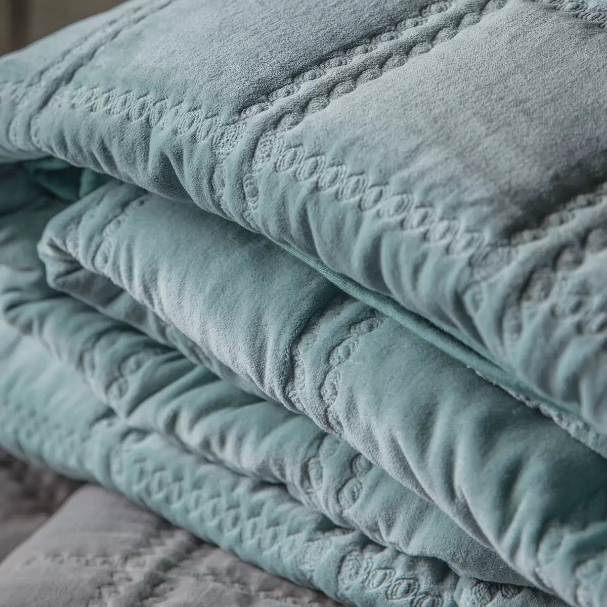 Gallery Quilted Cotton Velvet Bedspread, 260 x 240 cm