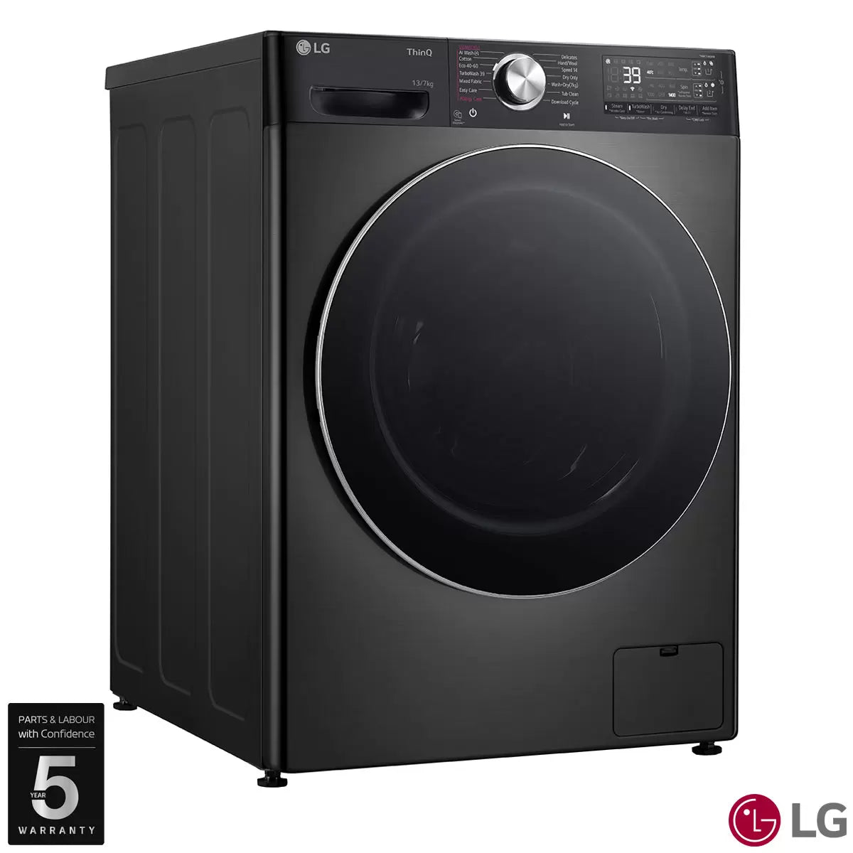 LG FWY937BCTA1 13kg/7kg, Washer Dryer, D Rated in Black