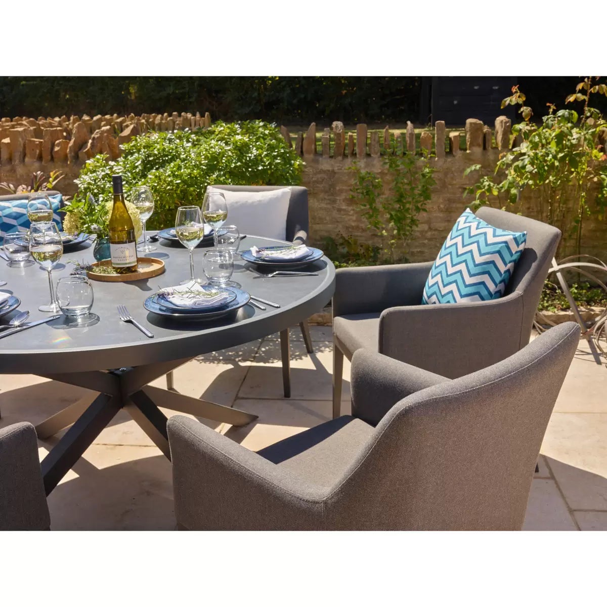 Bramblecrest St Lucia 7 Piece Upholstered Dining Set, view 4
