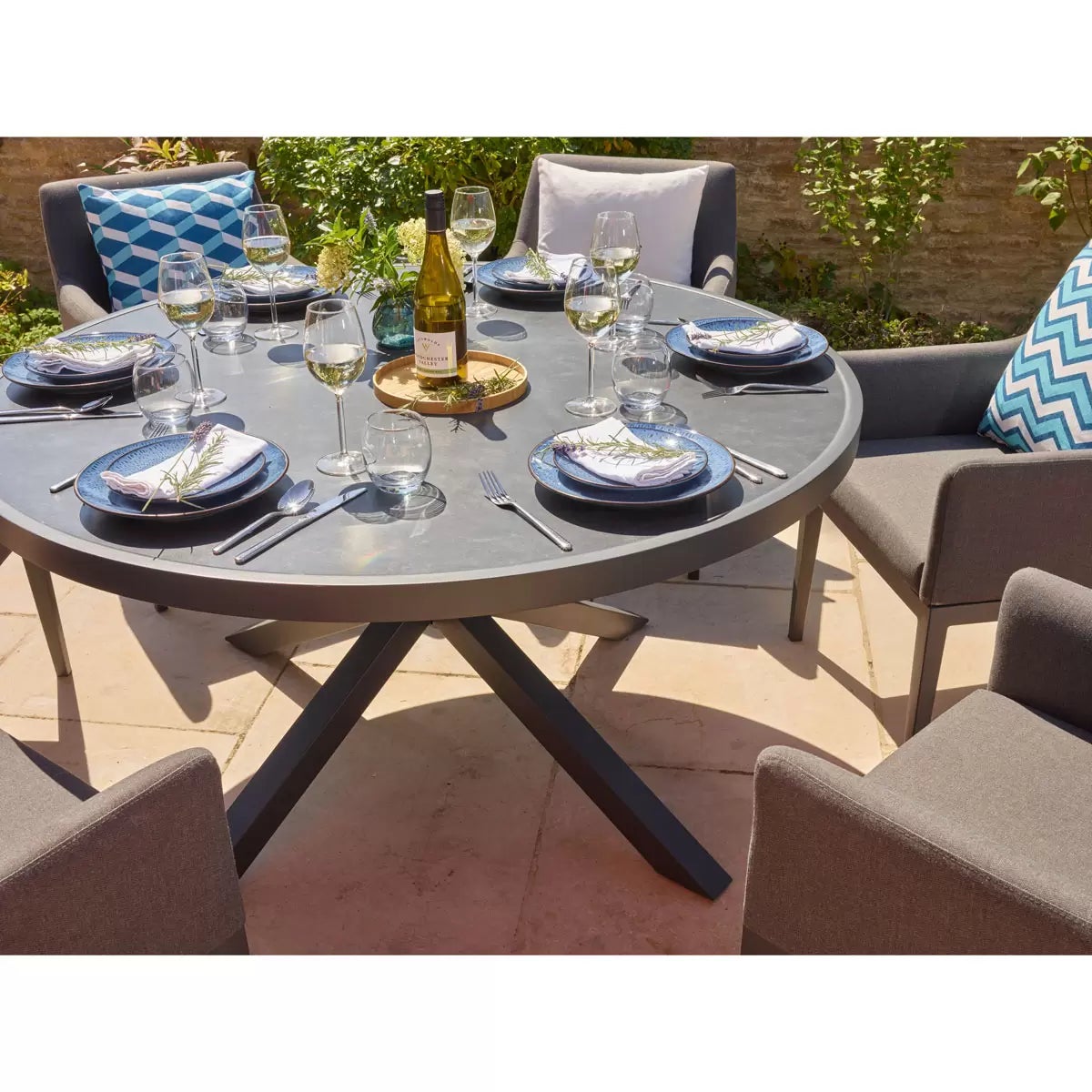 Bramblecrest St Lucia 7 Piece Upholstered Dining Set, view 3
