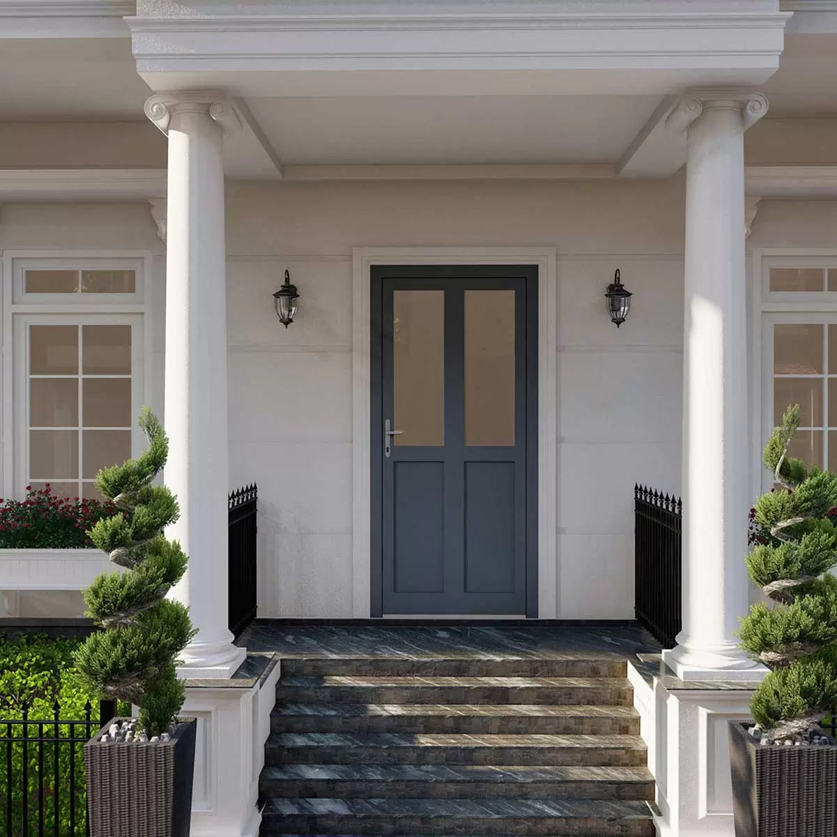 Dortech York Aluminium Front Door with Lever Handle: Maximum H 2400 x W 1300mm