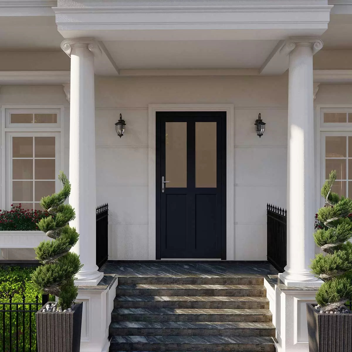 Dortech York Aluminium Front Door with Lever Handle: Maximum H 2400 x W 1300mm